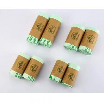 BIOARK Bolsa de Basura Biodegradable 100, 5-6 litros, 150 Unidades, extragruesa, Biodegradable y compostable, con Certificado EN 13432 TUV Home Ok Compost