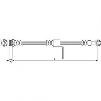 Metzger 4110219 Tubo flexible de frenos