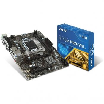 MSI H110M PRO-VHL Intel H110 LGA1151 Micro ATX - Placa base