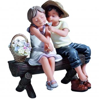 Nadal Figura Decorativa el Viejo Banco, Resina, Multicolor, 9.00x15.00x16.00 cm