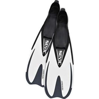 SEAC Speed Aleta con Zapato Cerrado, Unisex, Blanco, 34-35
