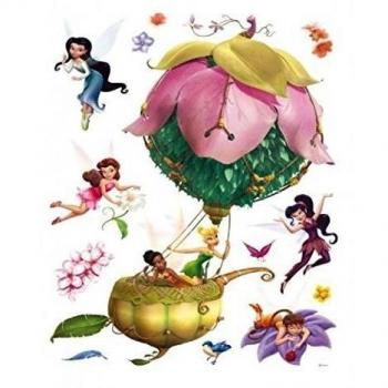 1art1 Hadas Disney In A Wonderfull Ballon Pegatina para Pared 85x65 cm