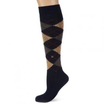 Burlington Whitby Suave y cálido con un diseño Largo 1 Par Calcetines Altos, Azul