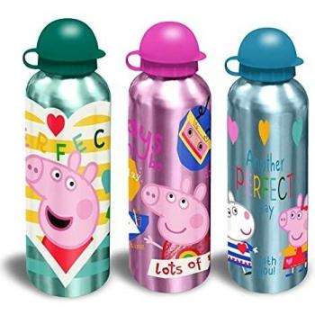 CANTIMPLORA DE ALUMINIO PEPPA PIG 500ML - 1 unidad aleatoria