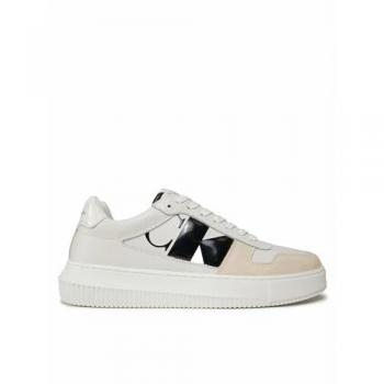 Calvin Klein White Polyester Sneaker for Men - Size: 10 US / EU43, Chunky Cupsole Mono