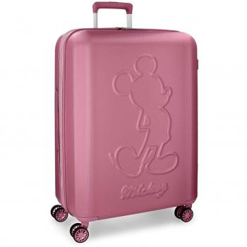 Maleta grande Mickey Premium rígida 68cm rosa