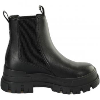 Buffalo Aspha Chelsea Mid Vegan Nappa Boots for Women - Black - Size 11 US (41 EU)
