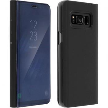 Funda Libro Efecto Espejo Negra Samsung Galaxy S8