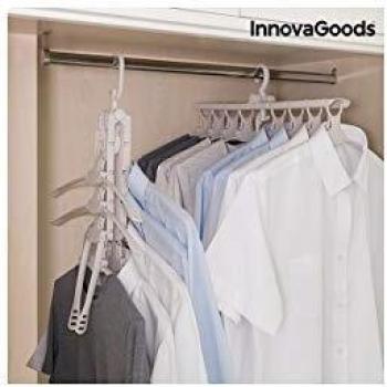 InnovaGoods Percha Múltiple 8 En 1, Metalizado, Talla Unica