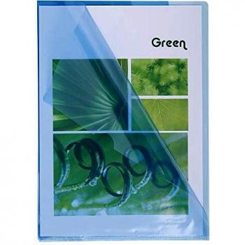 Exacompta 660525E - Bolsa de 10 dossiers en PVC, A4, color azul