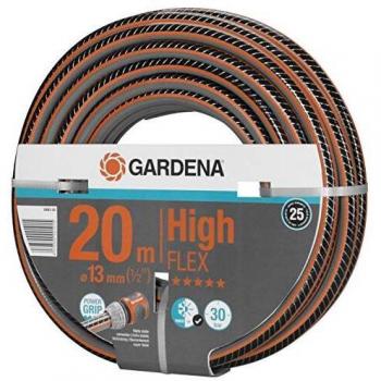 Manguera de jardín High Flex 20M 1/2 (20 m, Gris, Naranja, Sólo mangueras, 30 bar, 1,3 cm)