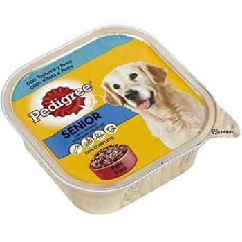 Comida Húmeda para Perros Senior Sabor Ternera y Aves en Paté Tarrina