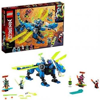 LEGO 71711 Ninjago Ciberdragón de Jay con 5 Mini Figuras: Jay Digital, NYA Digital, Unagami, Hausner y Richi