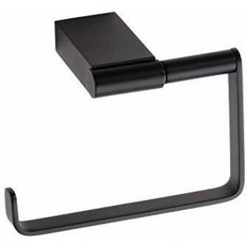 Portarrollos de papel higiénico Nero en latón negro 13cm sin tapa - Bemeta