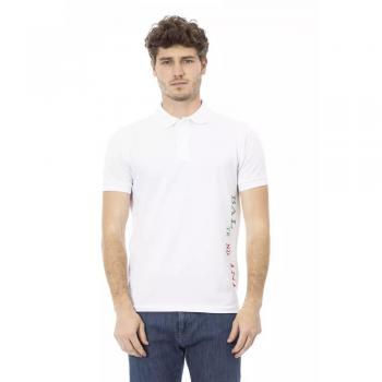 Baldinini Trend White Cotton Polo Shirt - 4XL