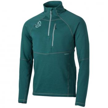 Camiseta Forro Polar Ternua Momhill 1/2 Zip Hombre Azul Deep Hydro XL