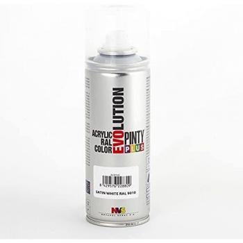 PINTYPLUS EVOLUTION Pintura Spray Acrílica Satinado 270cc Satin White Ral 9010, Único, Estándar, 200