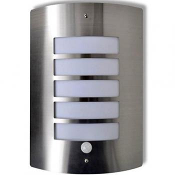 Lámpara de Pared Acero Inoxidable Con Sensor de Movimiento