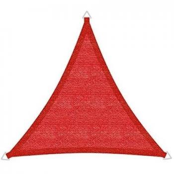 Windhager 10971 - Vela de sombra para patio, triangular 3.5m, color terracota