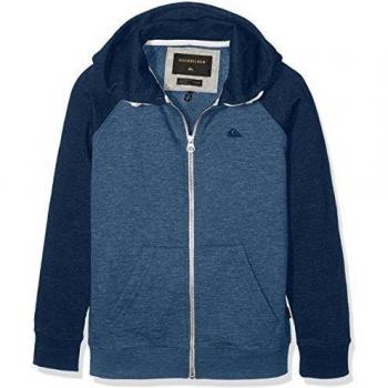 Quiksilver Everyday Zip Youth - Sudadera con capucha y cremallera para niño, color azul, talla S