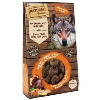 Natural Greatness Galletas Horneadas Inmune System Support Pavo, Jengibre y Cúrcuma 100 gr.