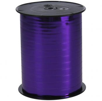 Clairefontaine 602011C - Une bobine de Ruban Bolduc Métallisé - 250mx7mm - Violet - Ruban décoratif cadeau, DIY