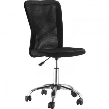 Silla de Oficina De Malla Metal Vinsetto 43x58x90-100 Cm Negro