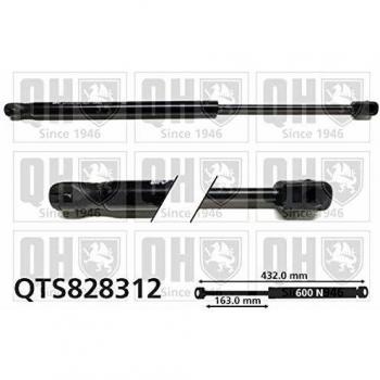 Amortiguador hidráulico de maletero QUINTON HAZELL QTS828312 para Renault Megane 3