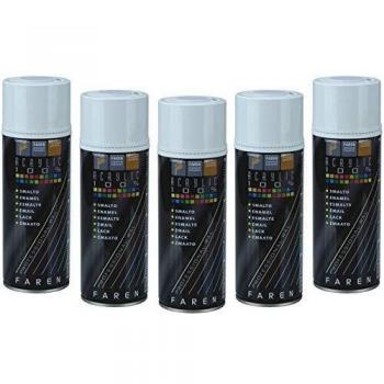 Faren 5VE400 RAL 9010 Blanco Brillante, Multicolor, 400 ml