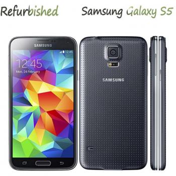 Teléfono Móvil Samsung Galaxy S5 G900F Reacondicionado 4G, 16MP, 2GB RAM, 16GB ROM con Huella Digital - Color Azul