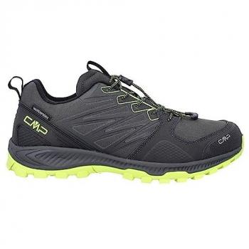 Zapatillas de Trail Running Atik Waterproof CMP para Hombre, Negro-Lima, Talla 43 EU