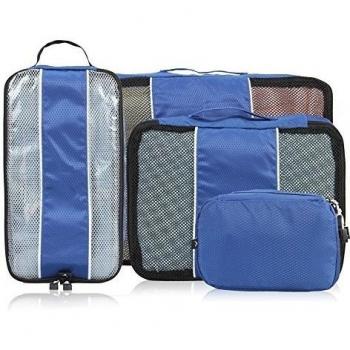 Veevan Cubos de Embalaje Valeroso para Viaje,4 Organizador con bolsa protectora.