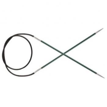 Knit Pro 80 cm x 3,00 mm Aluminio Zing Fija de Tejer Circulares, Verde