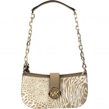 Carmen Small Camel Haircalf Pouchette Shoulder Crossbody Purse