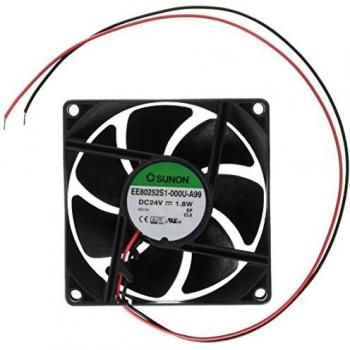 Ventilador Sunon 24VDC con cojinete de deslizamiento, 80 x 80 x 25 mm