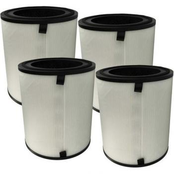 Filtro HEPA 4x Reemplazo para Levoit LV-H133-RF-RTL - Filtro de Aire con Carbón Activado Integrado - Vhbw