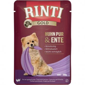 Rinti Gold 10 x 100 g - Pollo Puro y Pato