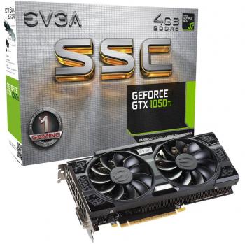 EVGA NVIDIA GeForce GTX 1050ti SSC Gaming ACX 4 GB GDDR5 128 bit módulo de 3 PCI-Express tarjeta gráfica DVI/HDMI/DP – Negro