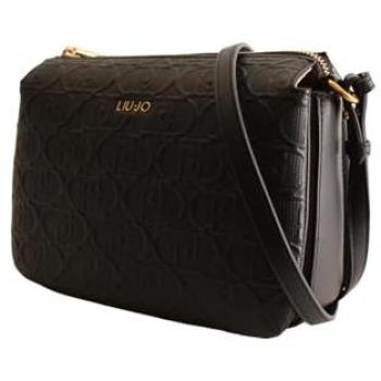 Liu Jo Women's Small Logo Crossbody Handbag in Black