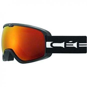 Cébé Artic L Máscaras, Unisex Adulto, Matte Black White/Orange Flash Fire Cat.2, Medium