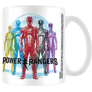 Power Rangers película cmykr Taza de cerámica, Multicolor
