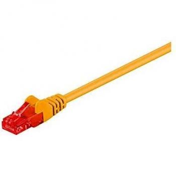 Cable de conexión U/UTP Cat.6, 25m, CCA, amarillo