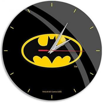 ERT GROUP Reloj de Pared Brillante Original y con Licencia Oficial de DC, Motivo Batman 004, silencioso
