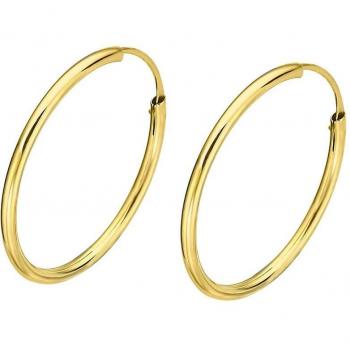 Pendientes de Aro Time Road AU00001/12 Oro 9K para Mujer Acabado Brillo