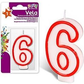 Vela N°6 para Decoración de Fiestas y Eventos - Mejor Producto