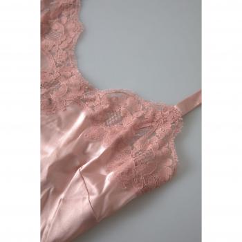 Dolce & Gabbana Antique Rose Lace Silk Camisole Top Underwear - IT3 | M, Sleeveless Tops, female, Pink, Size: L