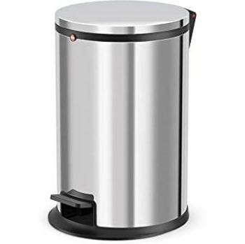 Hailo Pure 16 Recogedor, Metal, Acero Inoxidable, 32 x 32 cm