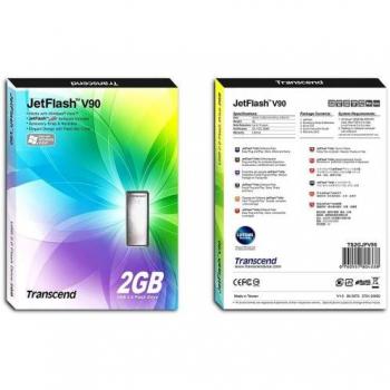 Transcend Memory 2GB USB 2.0 JetFlash V90 P Unidad Flash USB USB Tipo A - Memoria USB