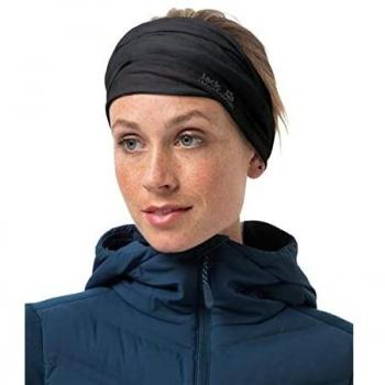 Jack Wolfskin Men's Melange Headband, Dark Grey Heather, One Size