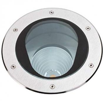 Foco de Suelo Empotrable LED Orientable Titus 16W, Aluminio y Acero Inoxidable, 2240 Lúmenes